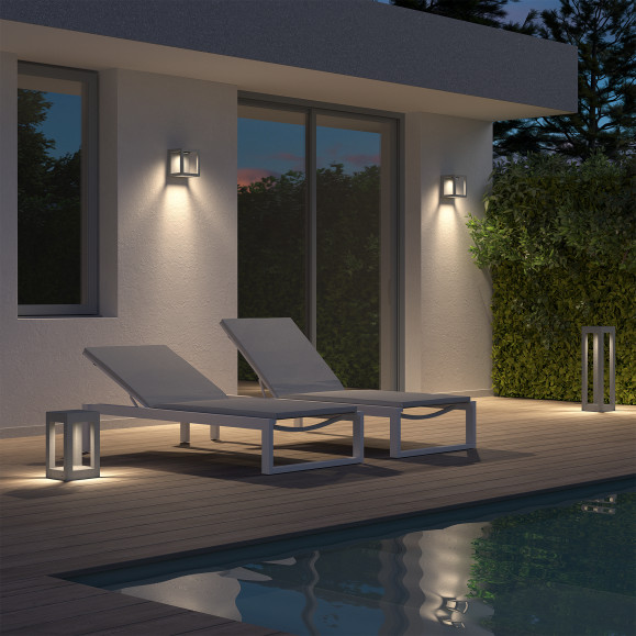 BALIZA IP65 BOX 700MM LED BLANC NEUTRE - 4000K ON-OFF CIMENT