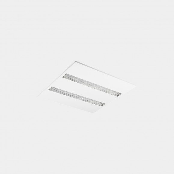 PLAFO FINELIGHT CARRÉ BLANC NEUTRE - 4000K CRI 80 DALI/PUSH BLANC IP20