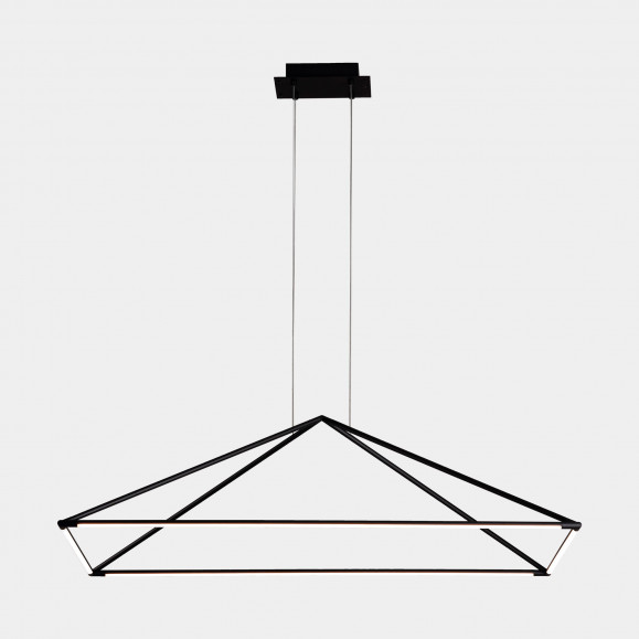 COLGANTE TUBS 1200MM LED 53.5 BLANCO CALIDO - 3000K ON-OFF NEGRO 2196LM