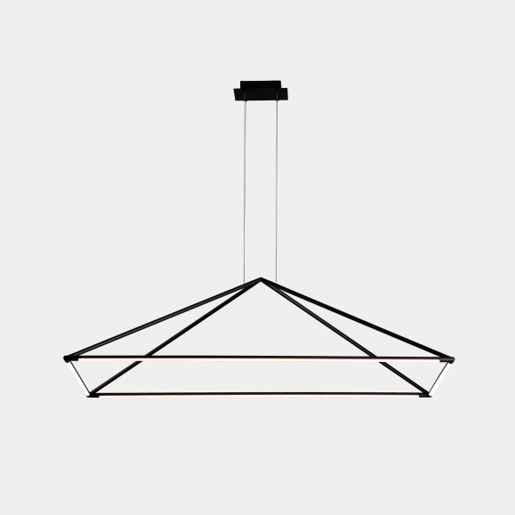 COLGANTE TUBS 1200MM LED 53.5 BLANCO CALIDO - 3000K ON-OFF NEGRO 2196LM