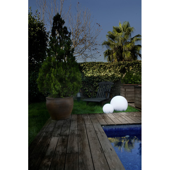 CHILLOUT IP44 GYROPHARE SURFACE ø300MM E27 15 BLANC OPALE 997LM