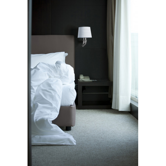 Aplique Reader Brillo CON DIFUSOR BLANCO LED 2,2W Blanco cálido - 3000K Y E27 15W