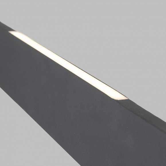 SUSPENSION LED MINCE BLANC CHAUD - 3000K ON-OFF NOIR