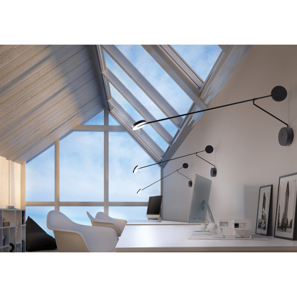 APPLIQUE INVISIBLE LED 11.2 BLANC CHAUD - 3000K TOUCH DIMMING NOIR 511LM