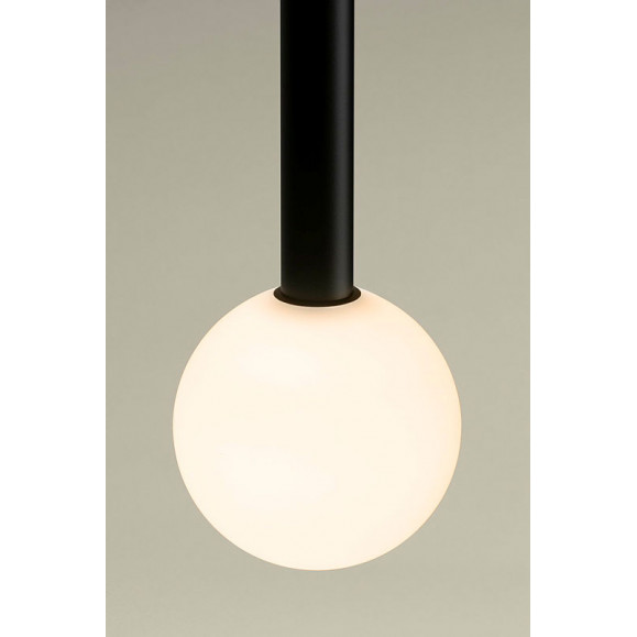 COLGANTE CANDLE XS 1 BODY SURFACE LED 4.1 NEGRO con Bulbo difusor