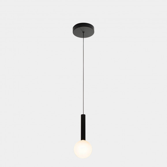 BOUGIE SUSPENSION XS 1 SURFACE DU CORPS LED 4.1 NOIRE avec ampoule diffuseur