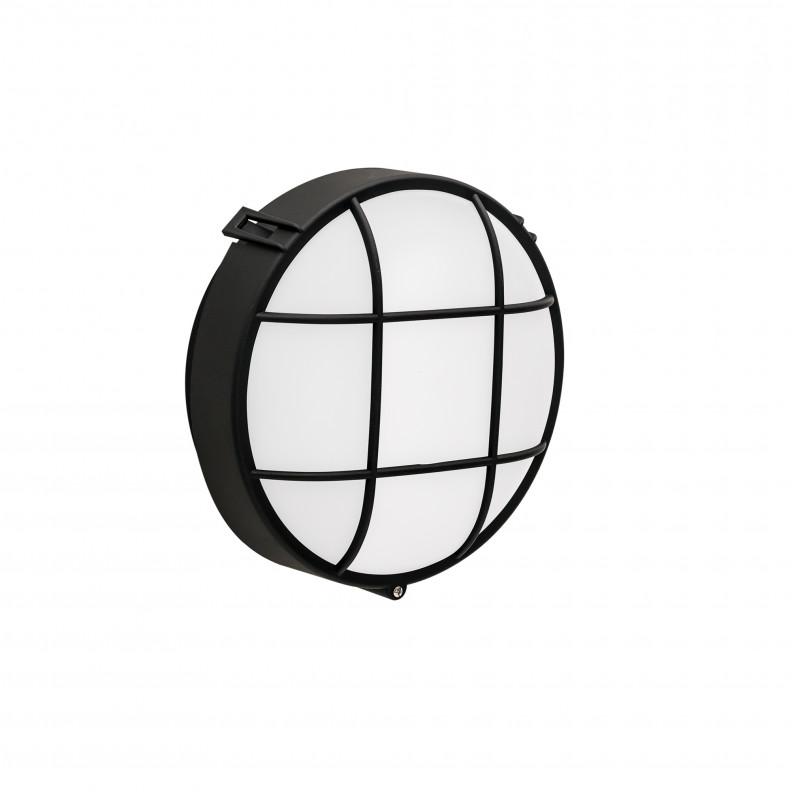 Plafón IP44 Fond Round E27 15W Negro
