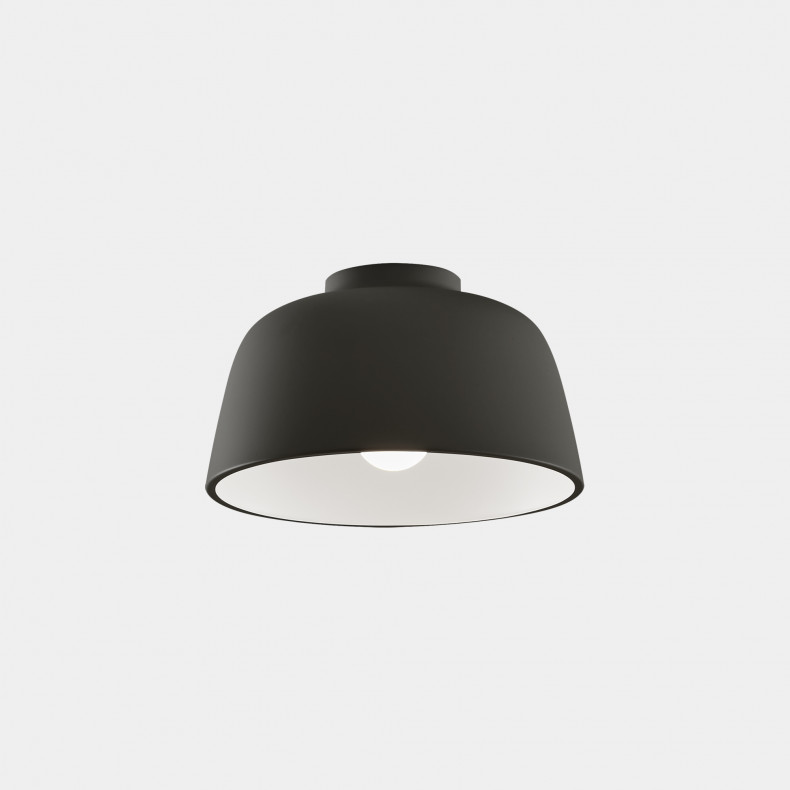 PLAFÓN MISO Ø285MM E27 15W NEGRO 422LM