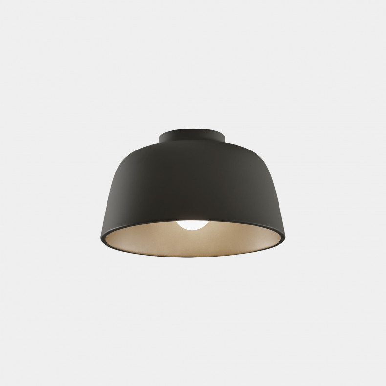 PLAFÓN MISO Ø285MM E27 15W NEGRO 422LM