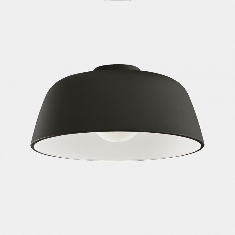 PLAFÓN MISO Ø433MM E27 15W NEGRO 422LM
