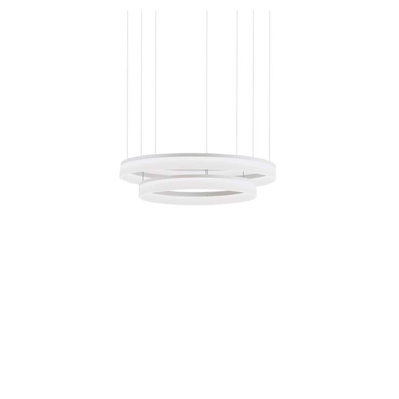 COLGANTE CIRC Ø800 + Ø1000 LED 72W...