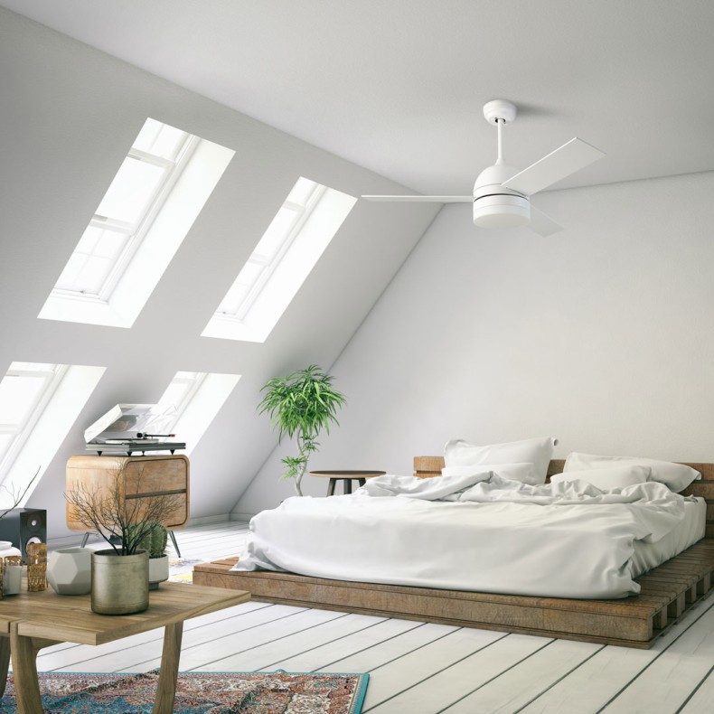 Ventilador de techo con luz Inca
