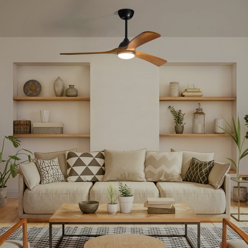 Ventilador de techo con luz Bosc