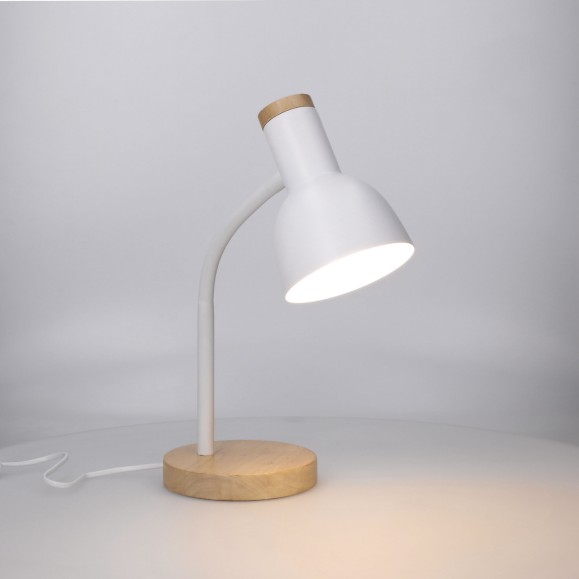 flexo de escritorio nórdico nordico lampara de mesa lámpara led madera natural sostenible e27