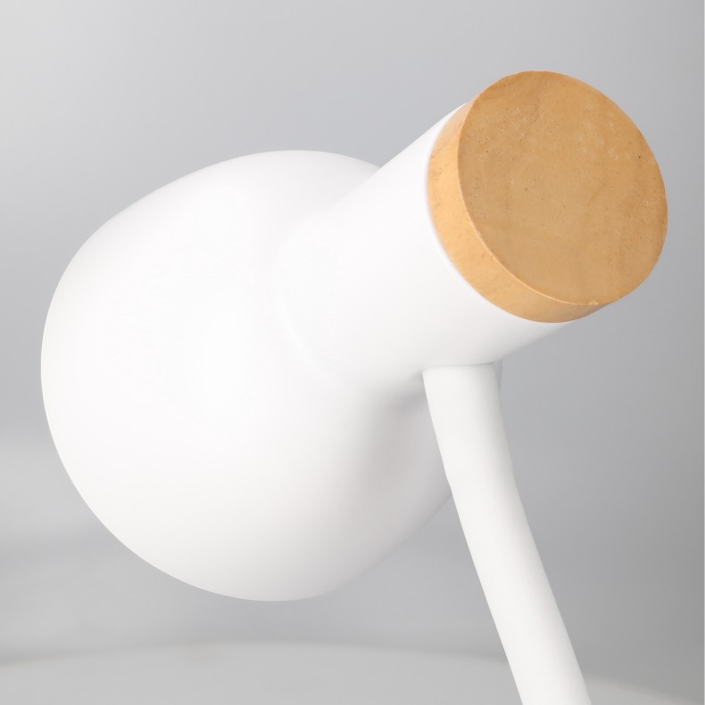 flexo de escritorio nórdico nordico lampara de mesa lámpara led madera natural sostenible e27