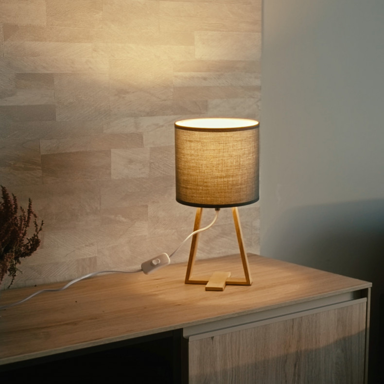 lámpara de mesa nuts mesita de noche forlight decoracion nordica estilo nordico nórdico madera natural sostenible