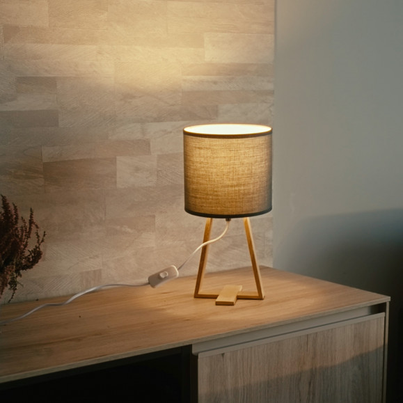 lámpara de mesa nuts mesita de noche forlight decoracion nordica estilo nordico nórdico madera natural sostenible