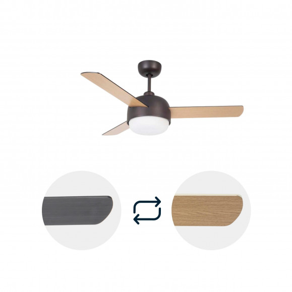 Ventilador de techo con luz Klar