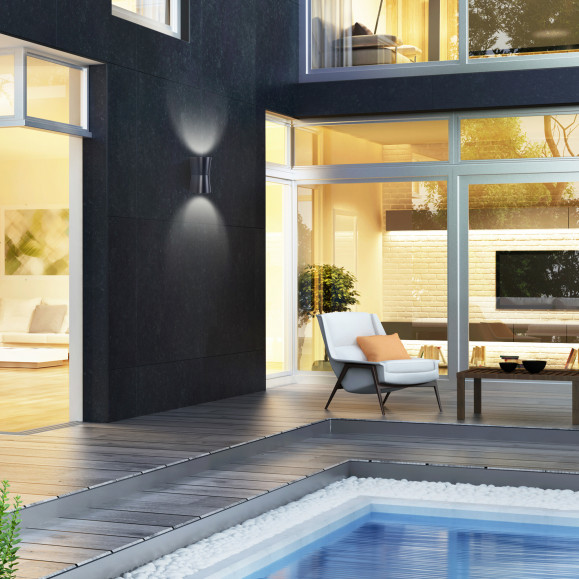 Aplique exterior Prisma Double