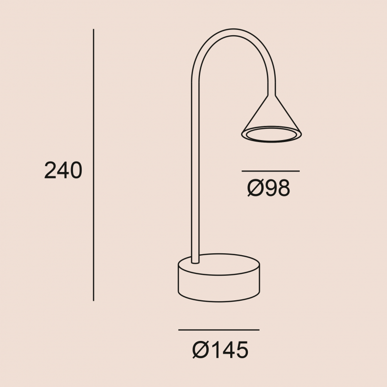 Ding Desk Lamp with USB port