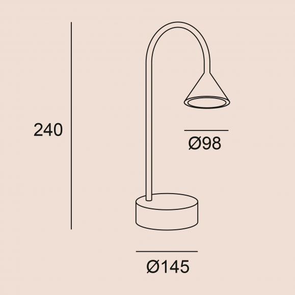 Ding Desk Lamp with USB port