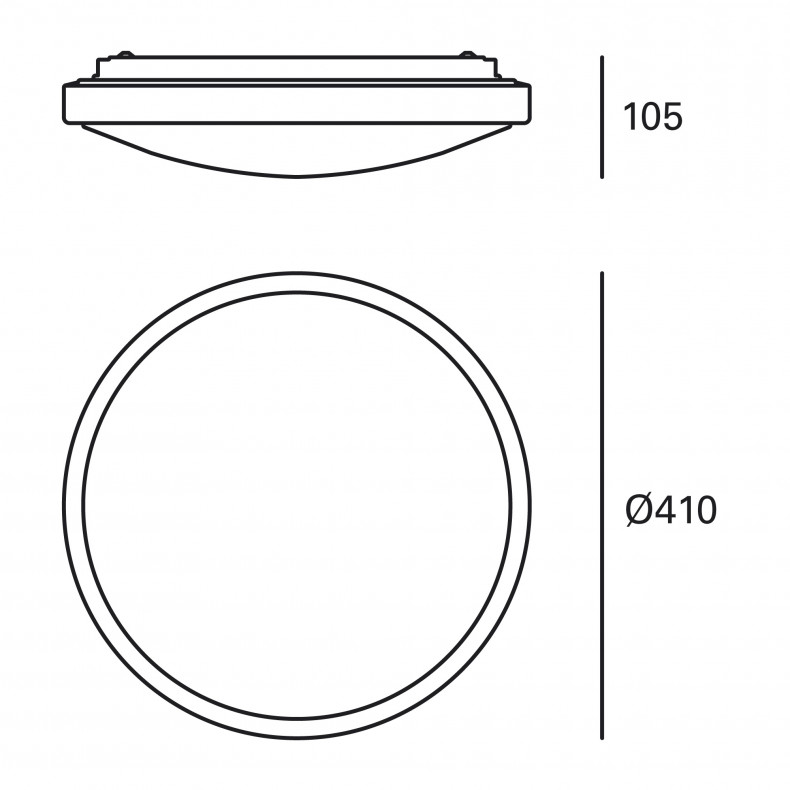 Plafón de Techo LED Tempo Wood