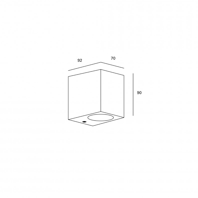 Aplique de Pared Exterior Kubo Single