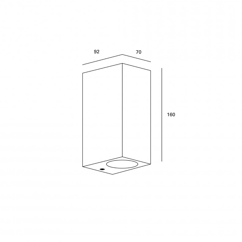 Aplique de Pared Exterior Kubo Double