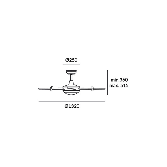 Hawai Ceiling Fan with Light