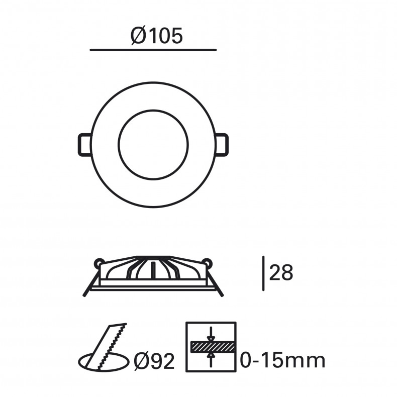 Downlight LED Smart Hide