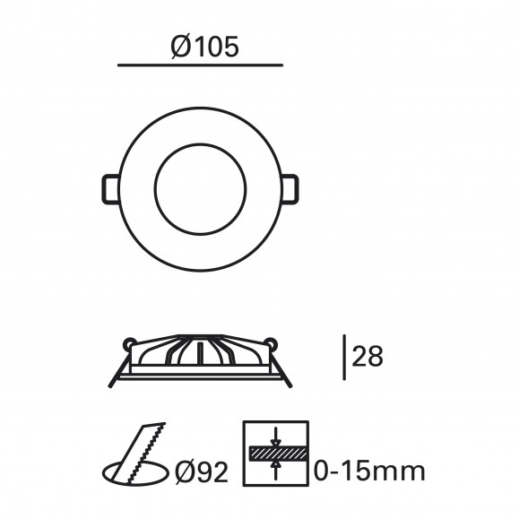 Downlight LED Smart Hide