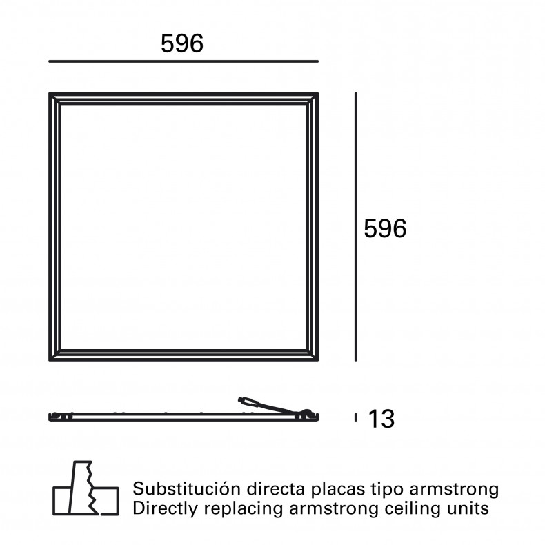 Panel LED Square