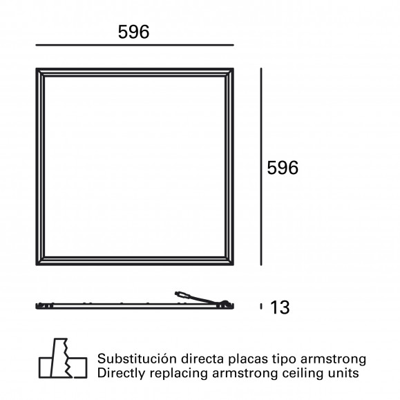 Panel LED Square