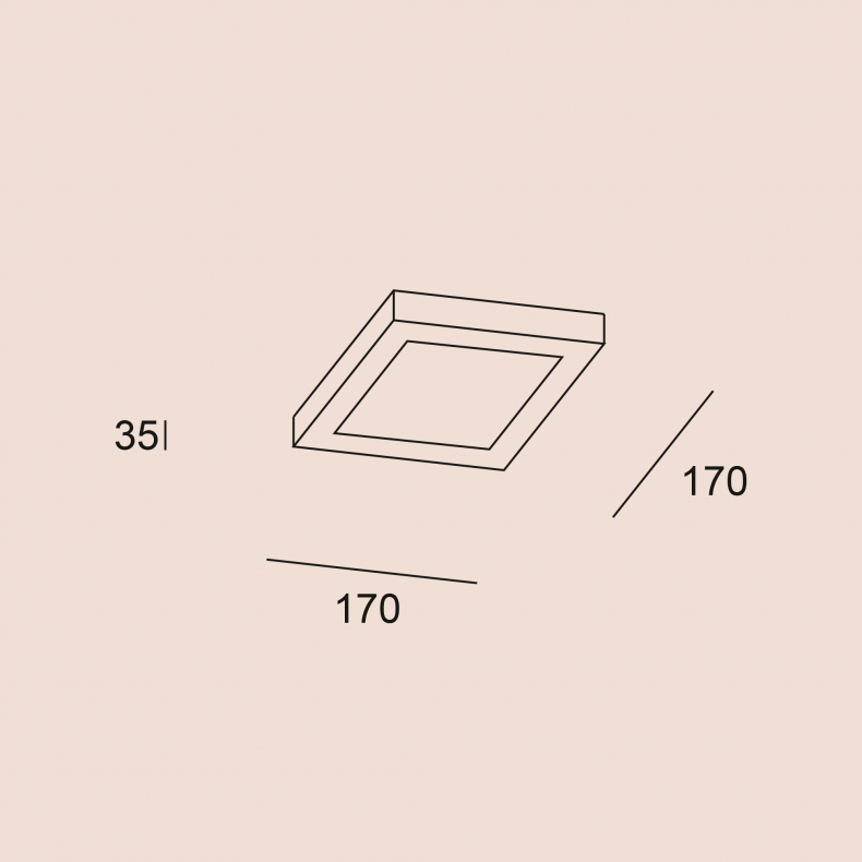 Plafón de Techo LED Easy Square