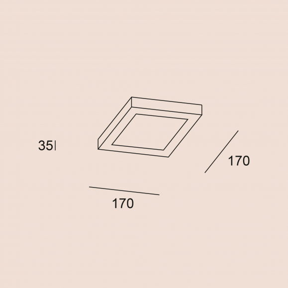 Plafón de Techo LED Easy Square