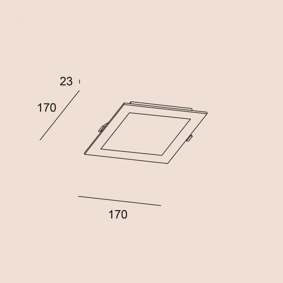 Downlight LED Easy Square