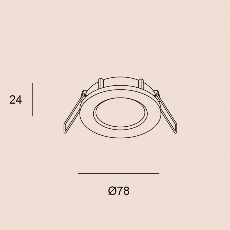Downlight LED Sound Plus Fixed