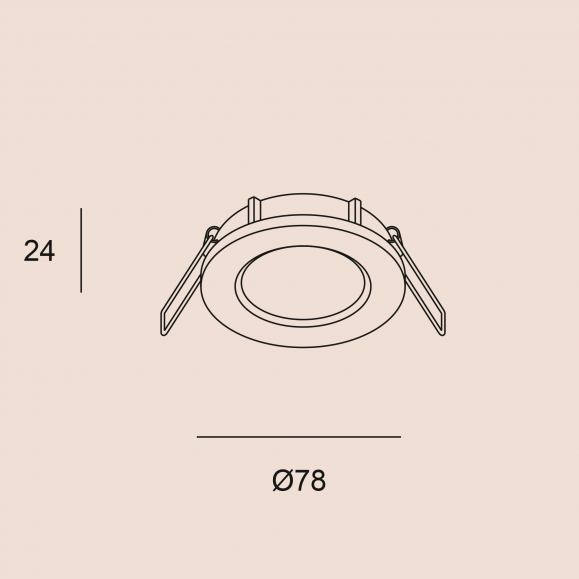 Downlight LED Sound Plus Fixed