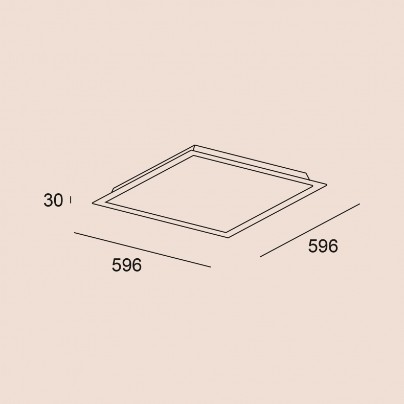 Plafón de Techo LED Square Eco