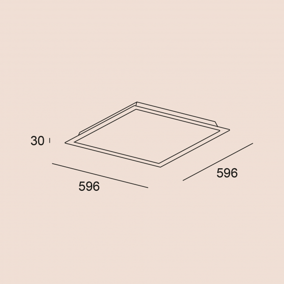 Plafón de Techo LED Square Eco