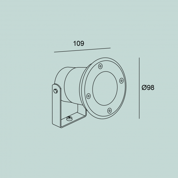 Proyector de jardín Post