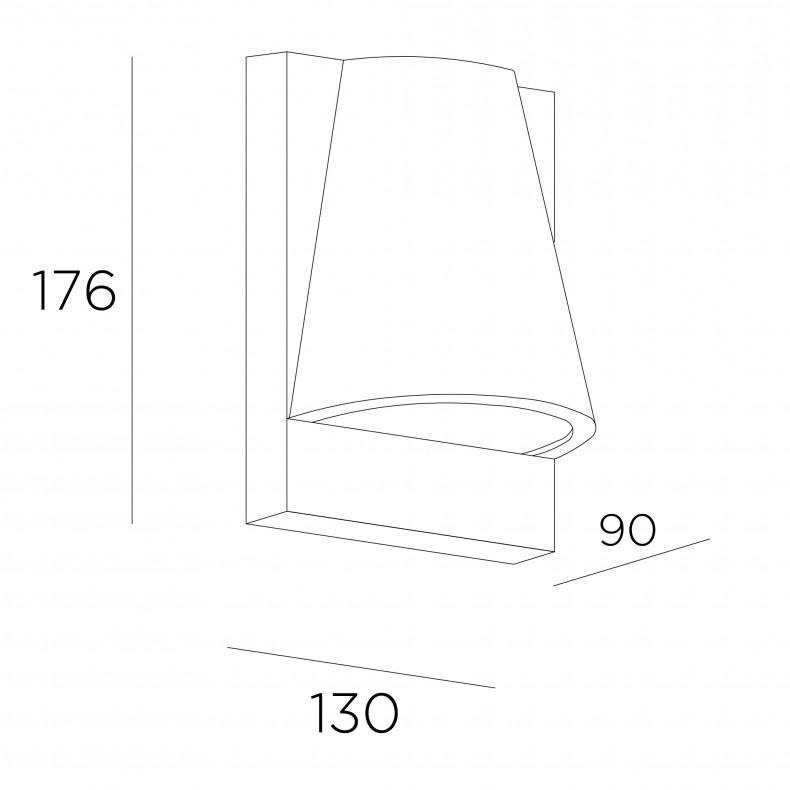 Aplique de Pared Exterior Kala