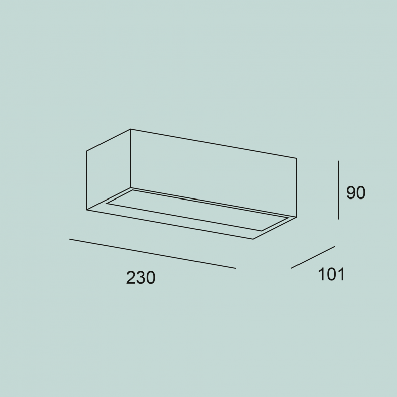 Ara Big Outdoor Wall Lamp
