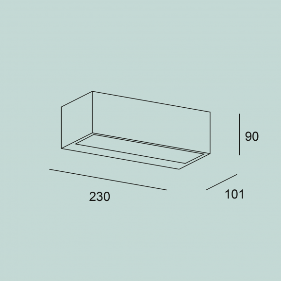 Ara Big Outdoor Wall Lamp