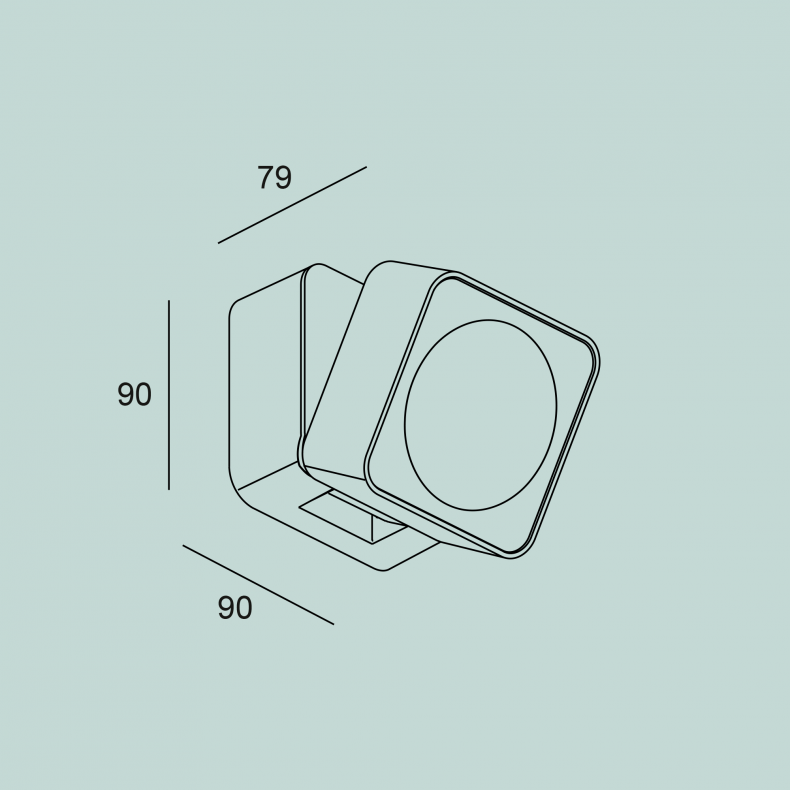 Tilt LED Outdoor Wall Lamp