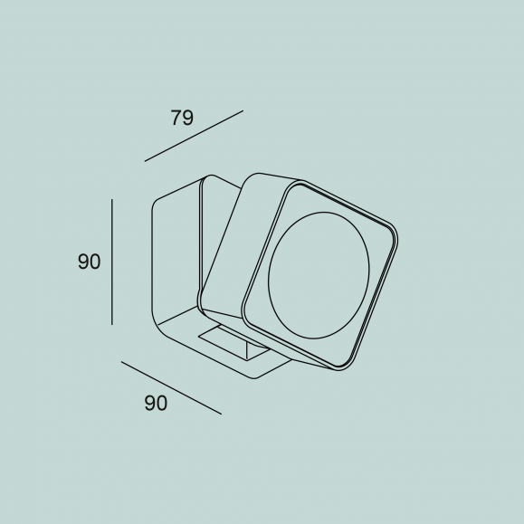 Tilt LED Outdoor Wall Lamp