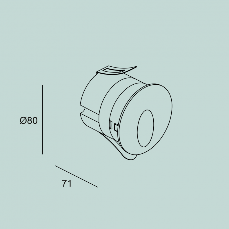 Icon Round Recessed Wall Light