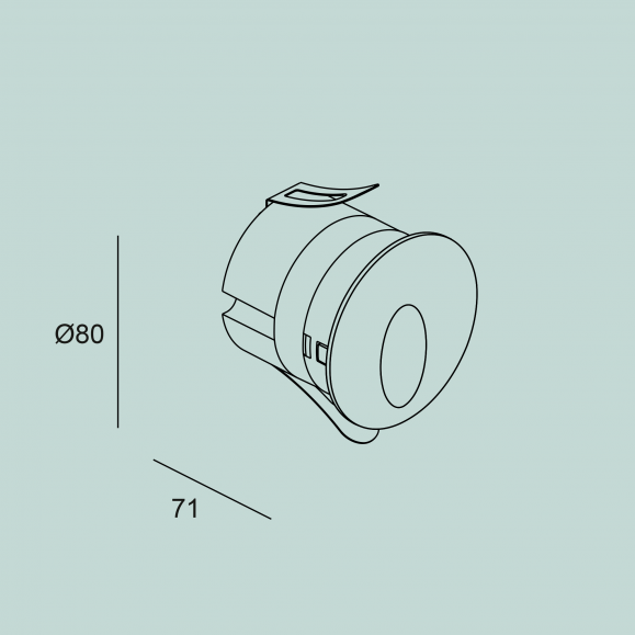 Icon Round Recessed Wall Light