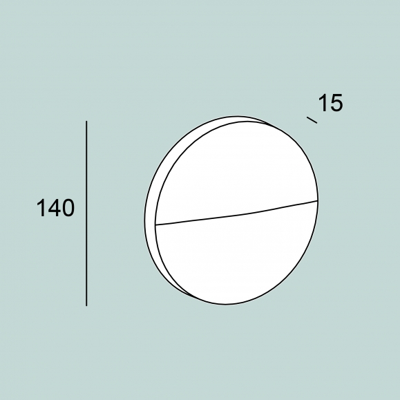 Aplique exterior Hide Round