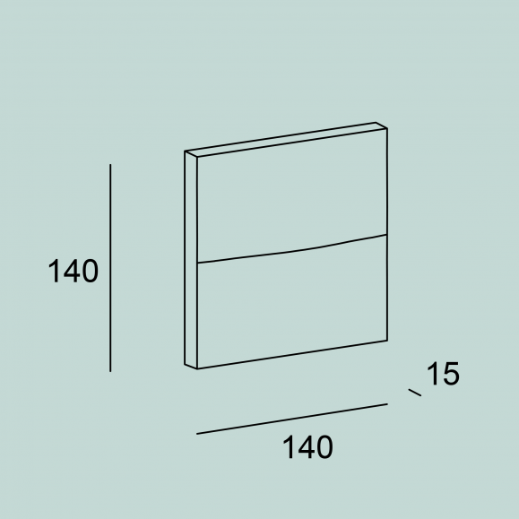 Hide Square Wall Outdoor Light